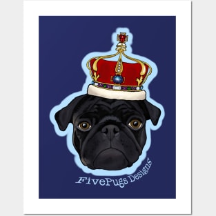 King FivePugs & Queen Pugtoria Posters and Art